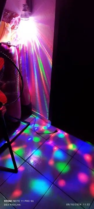 Lâmpada Globo de Luz Balada Giratória  - Foto 3