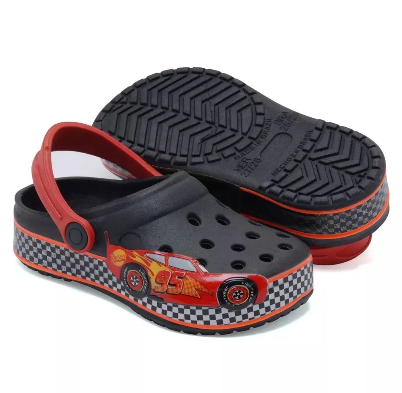 Sandalia Babuche modelo Crocs Cars novo na caixa Só 40,00