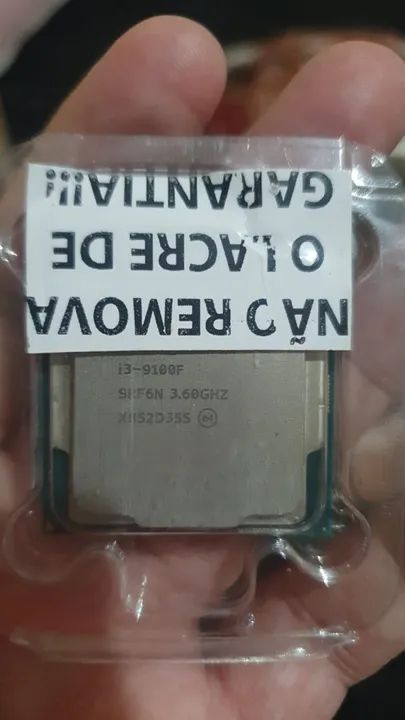Processador Intel Core i3-9100F 3.60GHz - Usado.