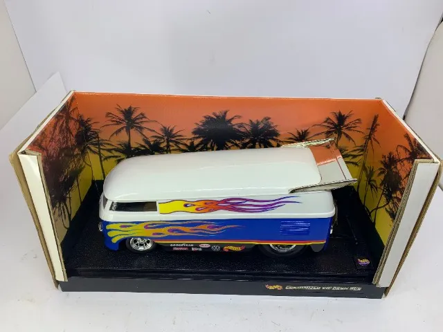 Miniatura Hotwheels 1/18 Vw Kombi Customized Drag Bus - Rara