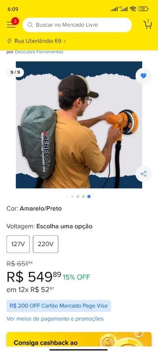 Lixadeira de Parede Mlp710 Led C/motor Aspirador Embutido - Nova - Foto 4