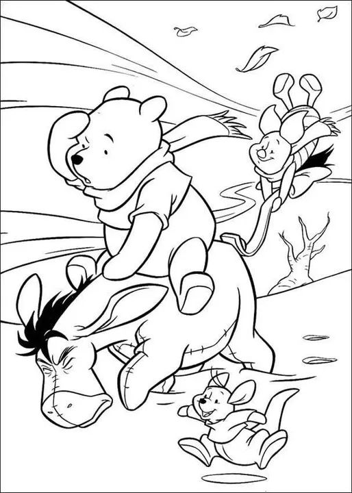 desenho para colorir ursinho pooh