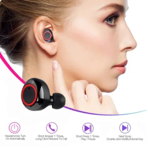 Produto Novo Fone de Ouvido Y50 Sem Fio Bluetooth 5.0 Original Frete Grátis - Foto 6