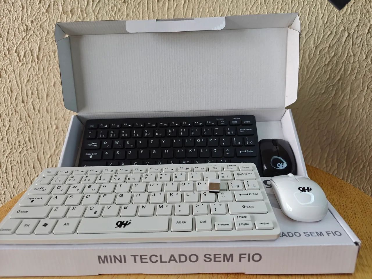 Kit teclado e mouse sem fio portátil 