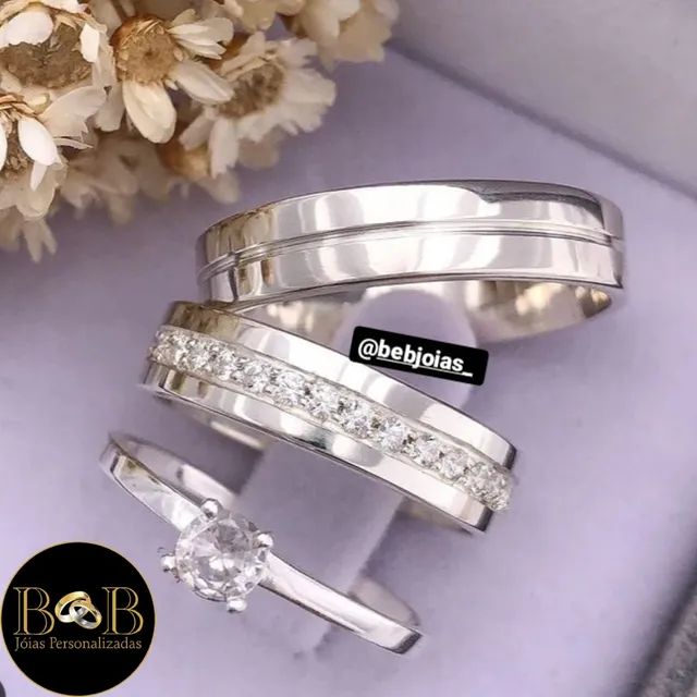 ALIANÇAS DE PRATA  - Foto 2