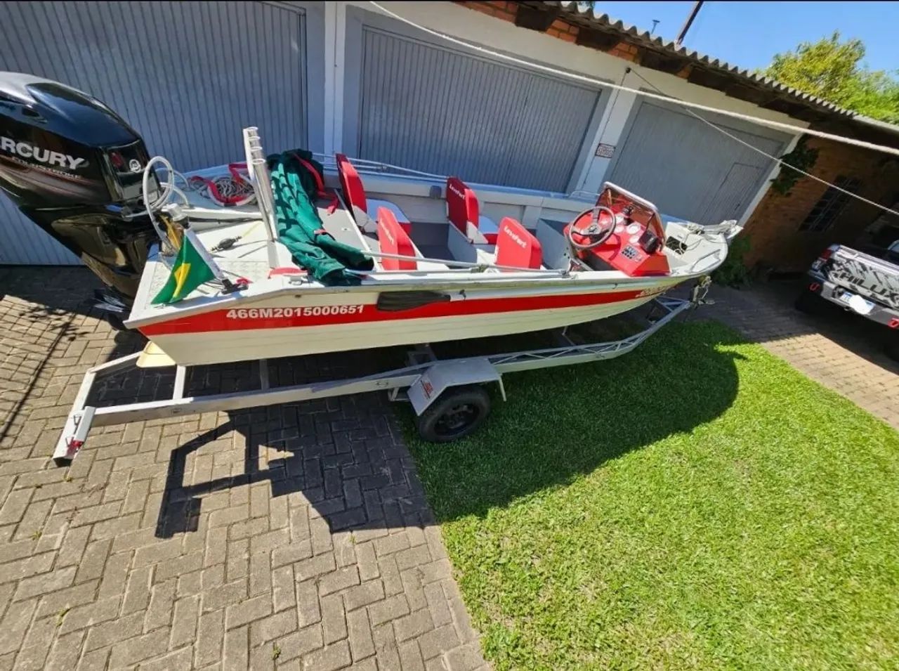 Lancha Marajó Levefort + Motor Mercury 60 HP + Reboque Rodoviário  - Foto 12