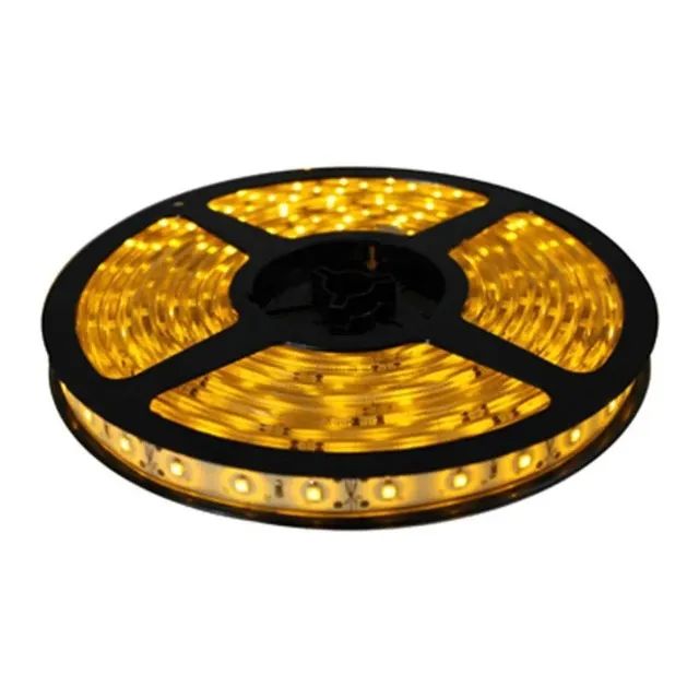 Fita Led Amarela 3528 5m D Face Branco Quente 3000k Bivolt Cor da luz Branco-quente - Foto 5