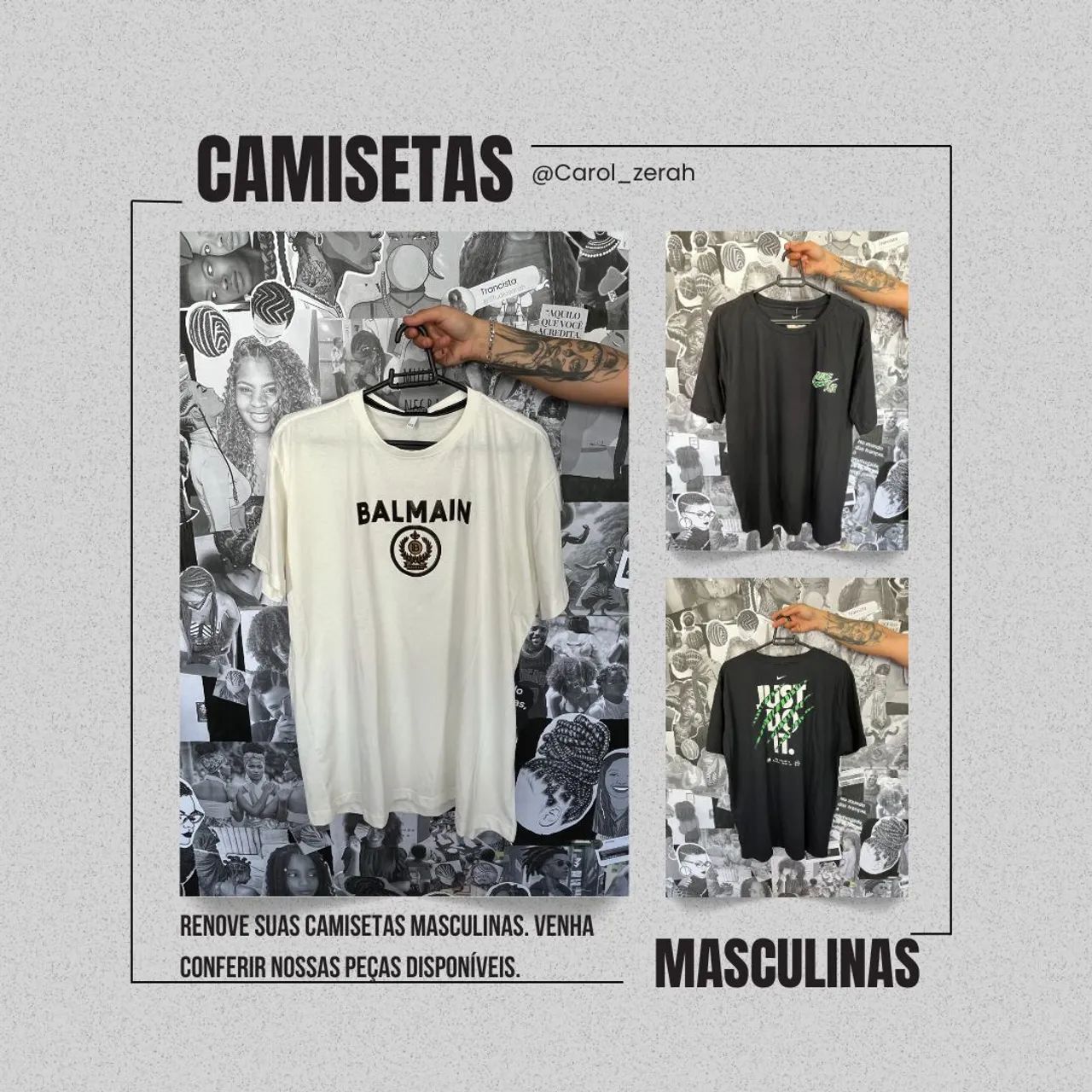 Roupas fashion de marcas masculinas