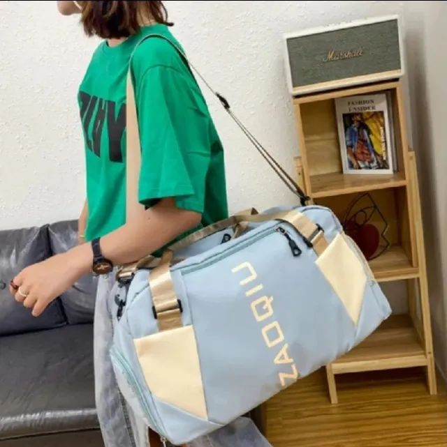 Bolsa Fitness Esportiva De Viagem Impermeavel Com Alça Transversal Unissex - Foto 4