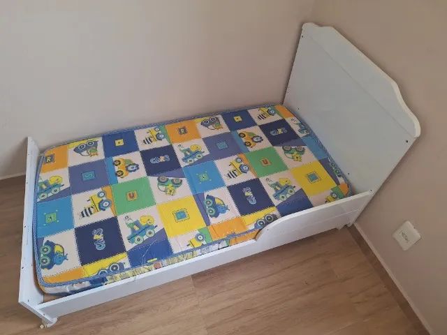 Berço Mini Cama Branco com colchão  - Foto 5