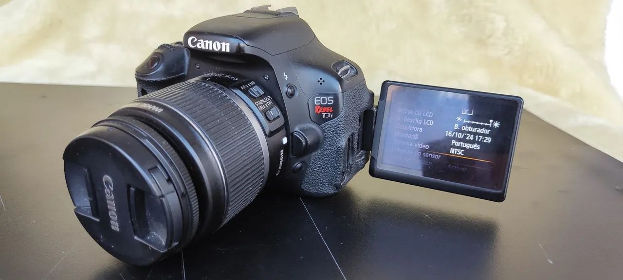 Câmera Canon EOS Rebel T3i - leia o anuncio