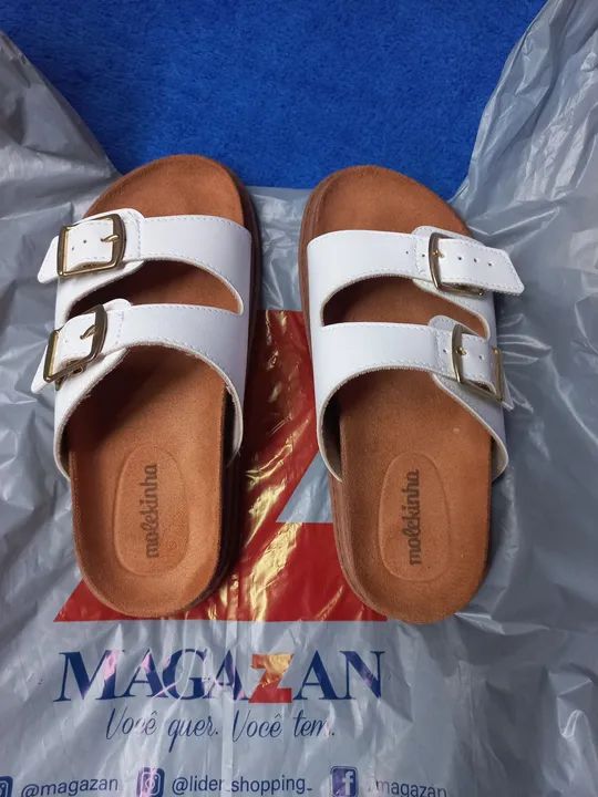 Sandália Molekinha branca - Tamanho 28