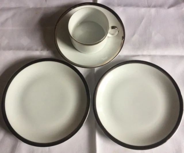 Trio de Chá/Café- Porcelana Medaillon Renner - Foto 4