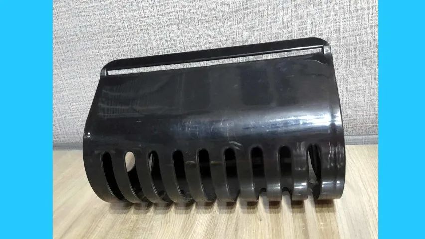 suporte porta papel toalha fixação parede cor preto - Foto 2