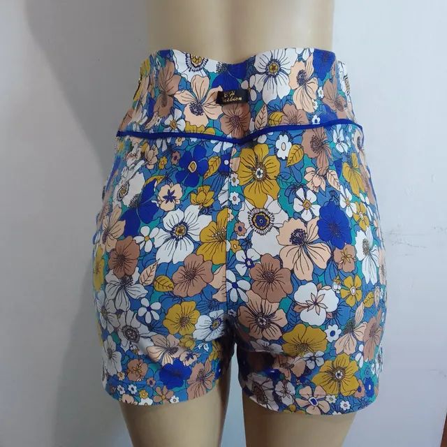 Short estampado com elastano tam G - Foto 2