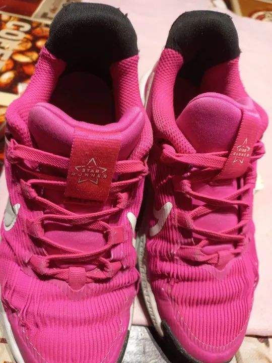 Tênis Nike Rosa Infantil - Tamanho 30 - Foto 6