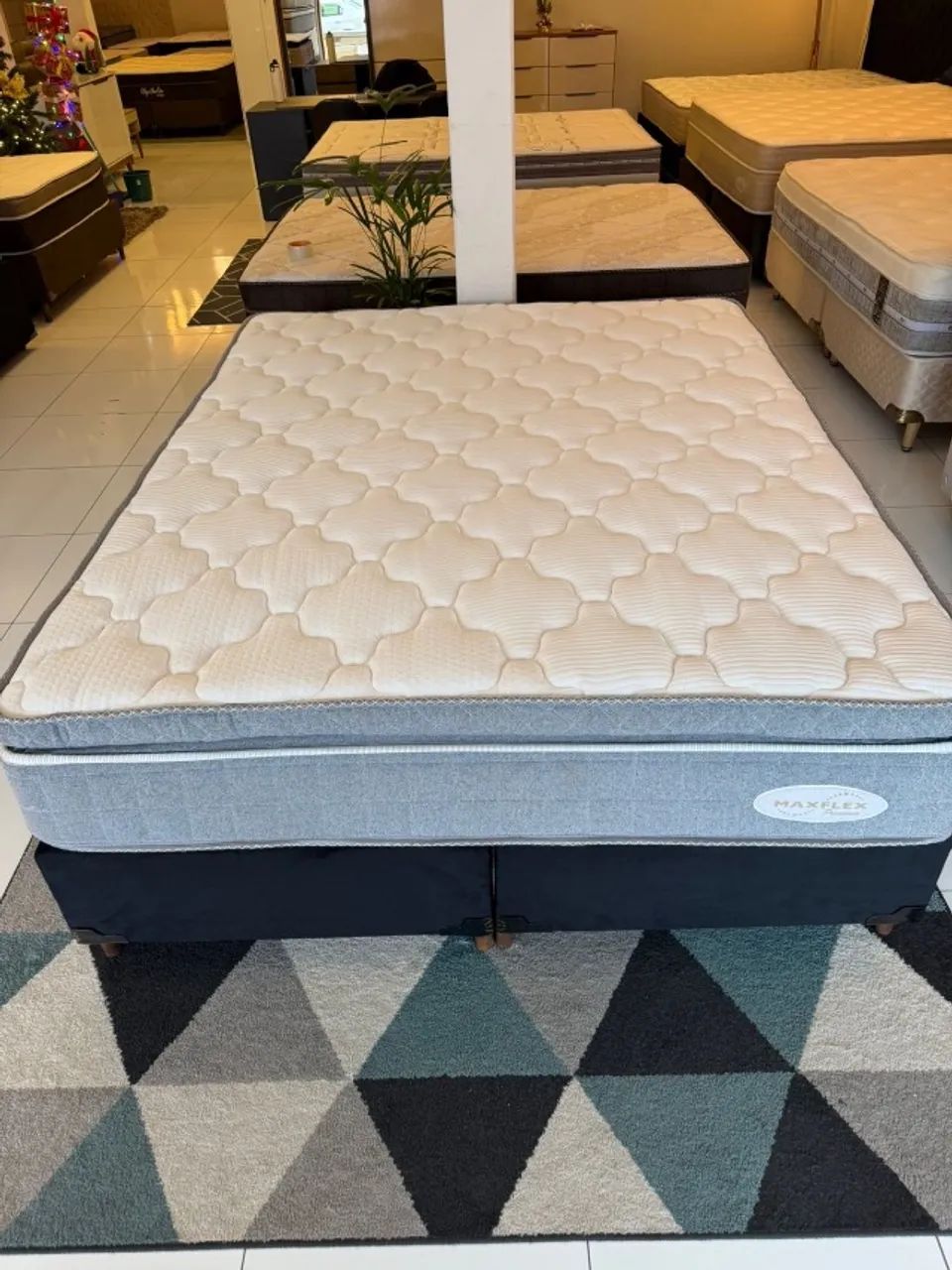 Cama box Queen MAXFLEX SEMINOVA - ENTREGA GRÁTIS!  - Foto 5