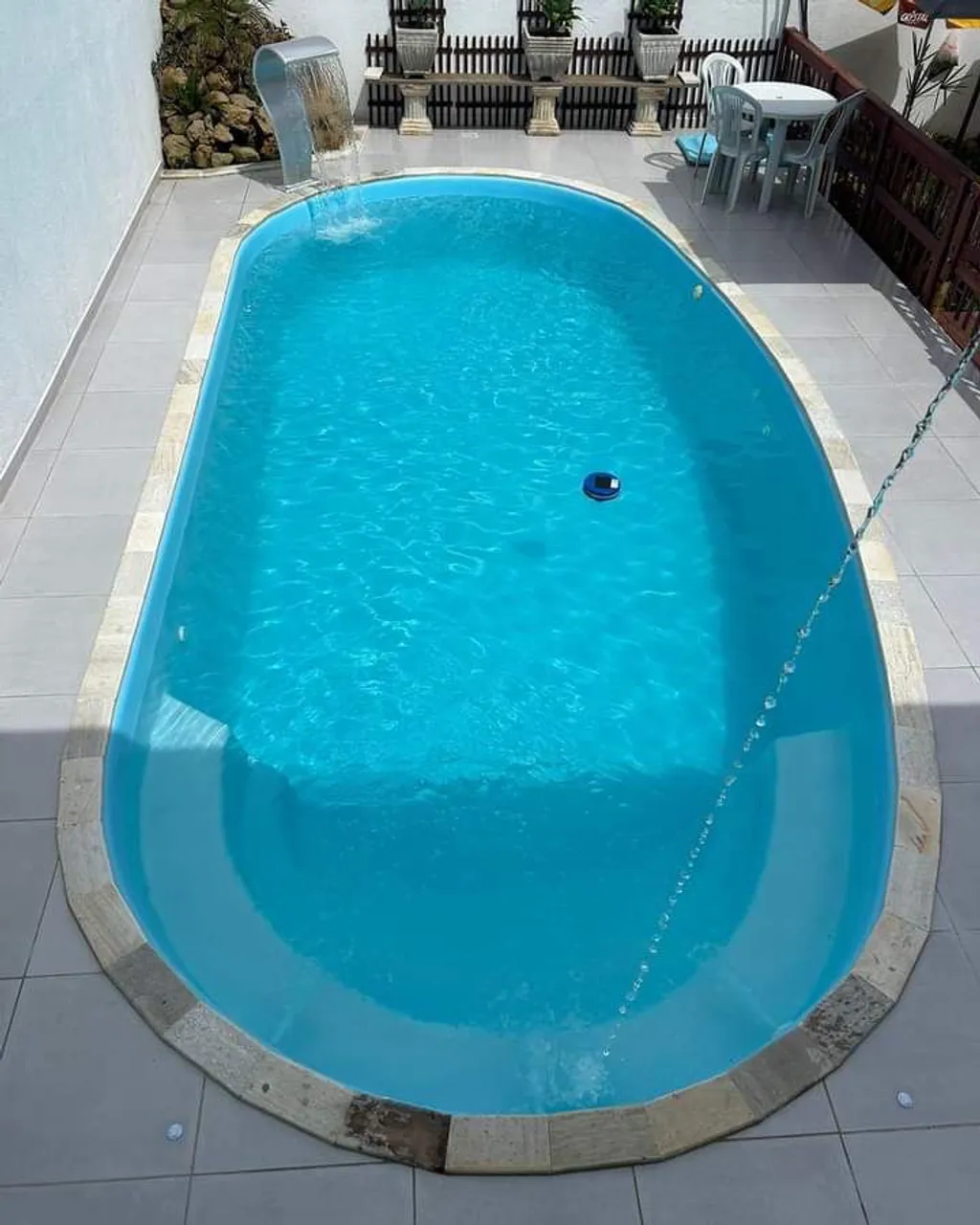 Piscina de fibra instalada 8 metros