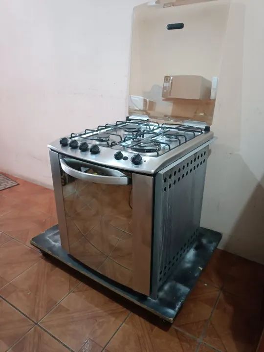 Fogão 4 Bocas Electrolux de embutir em Inox Espelhado Tripla Chama ?