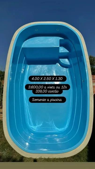 Piscina de fibra 