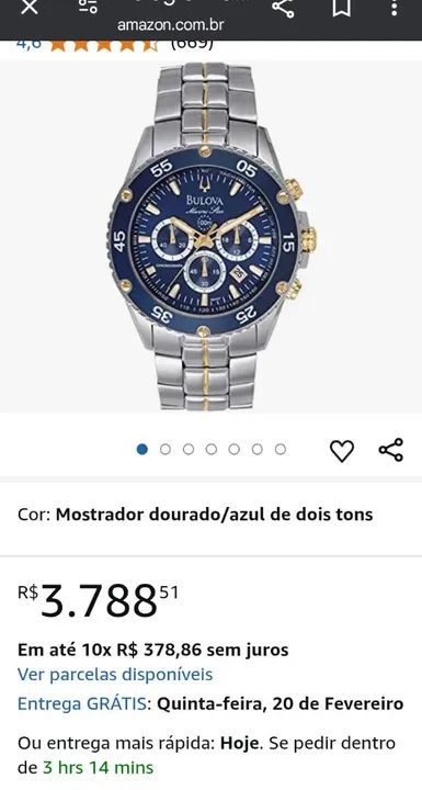 Relógio Bulova Marine Star 200m - Foto 4