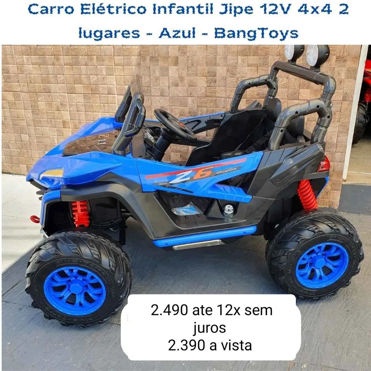 Carro Elétrico Infantil 12V 2 lugar  - Foto 2