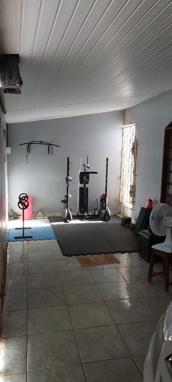 Estação mixta para Treino em Casa não tem mais as anilhas.