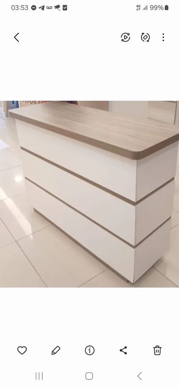 Balcão/Mesa de atendimento em MDF