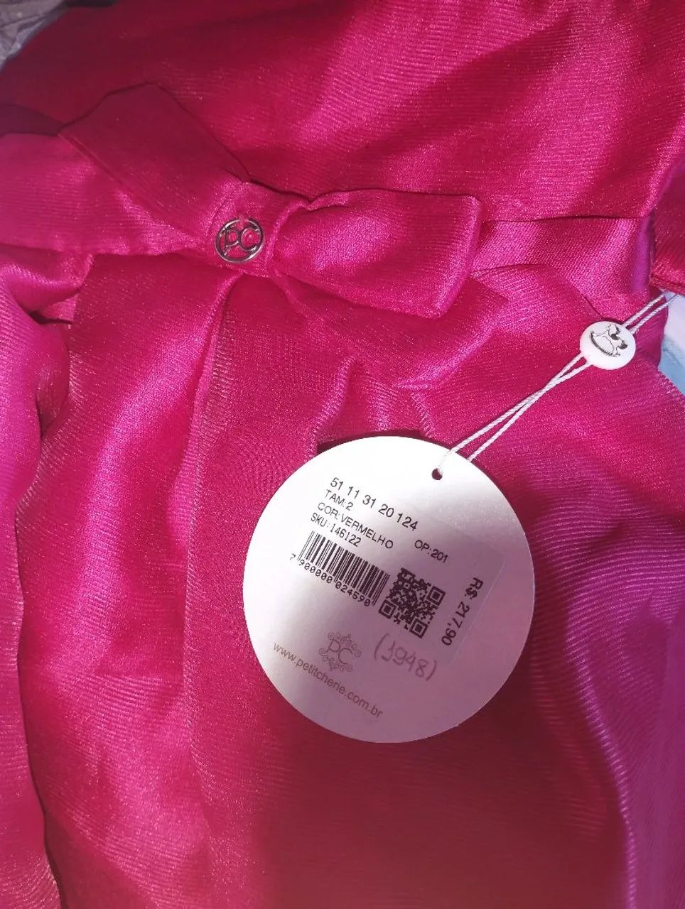 Vestido Vermelho com Laço - Foto 3