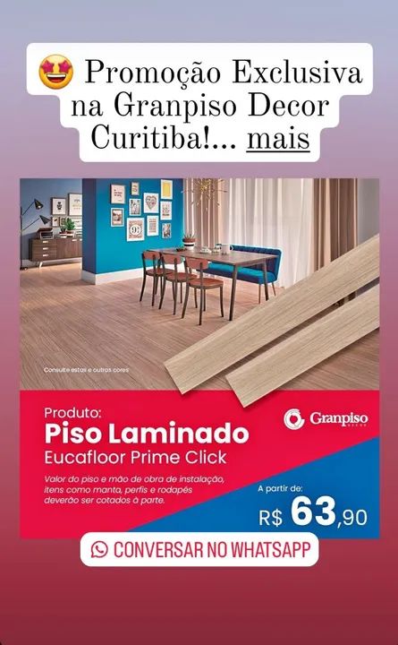 Pisos Laminados Clicados com instalação inclusa, diversas opções! - Foto 2
