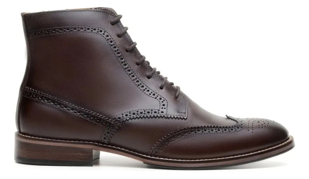 Bota social brogue 39 - Foto 3