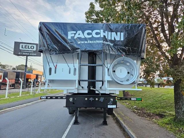 Carreta Basculante Facchini Ano 2025 0km Pronta Entrega 25m³ na lata Sem pneus Freio ABS - Foto 2