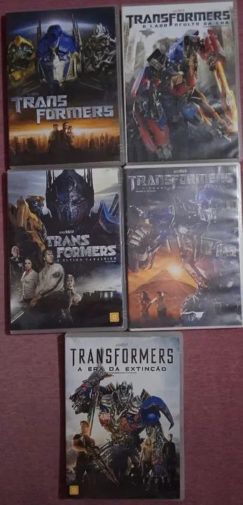 Coleção Transformers - DVDs originais 