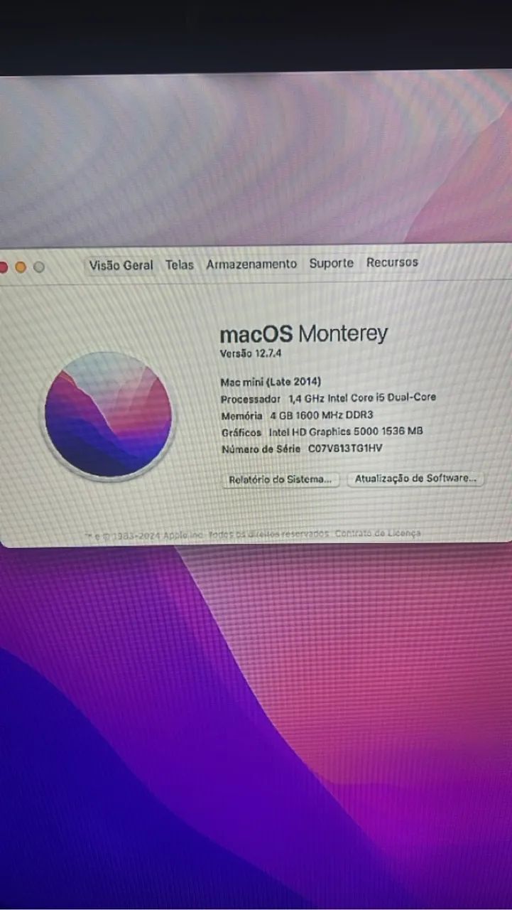 Mac Mini 2014 troco por xeon