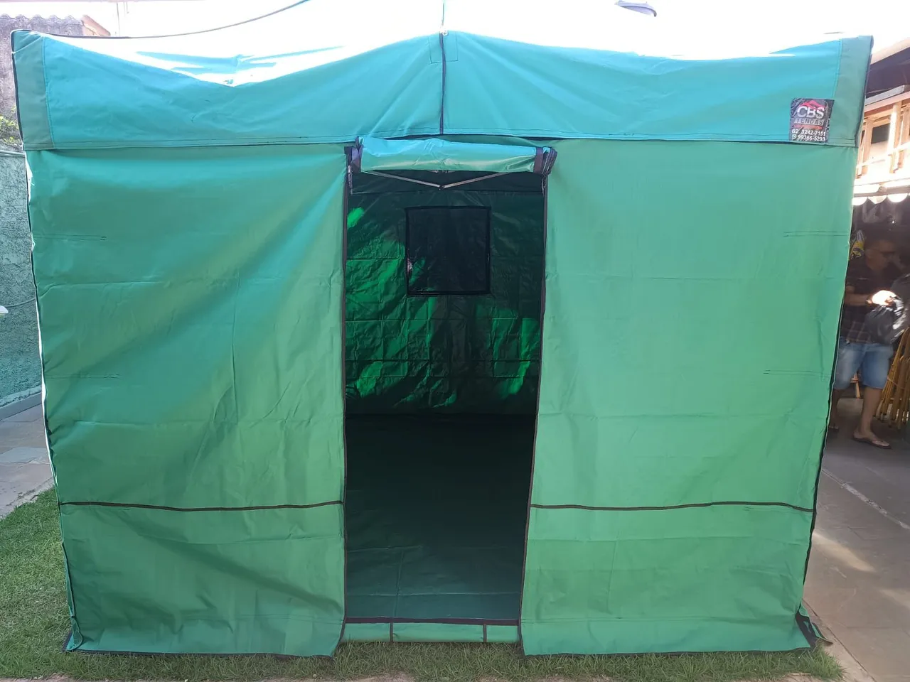 Tenda/Barraca Verde - Perfeita para Eventos e Camping