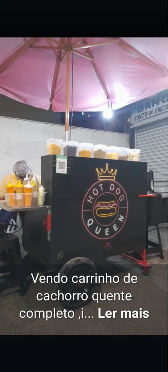 Carrinho para Lanches com bancos