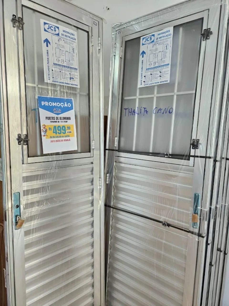 Portas de Aluminio completas e novas - Foto 6