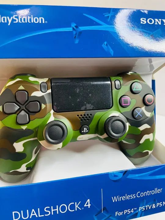 Controle ps4 verde camuflado - Foto 4