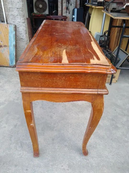 Aparador Escrivaninha de Madeira Chipandelle Antigus Restaurar - Foto 5