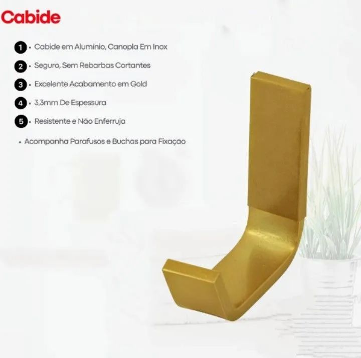 Kit metal ouro escovado banheiro .Promoção! - Foto 6