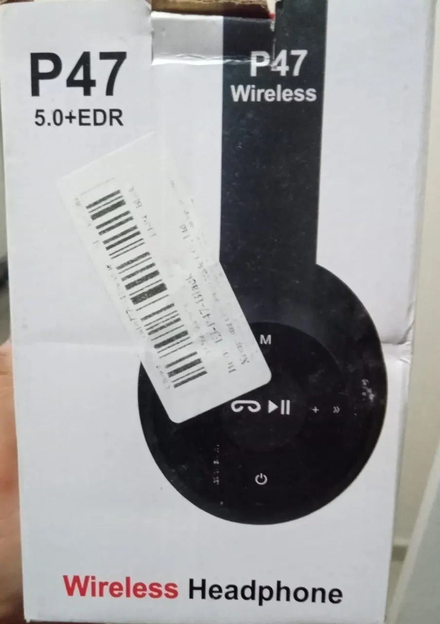 Fone de ouvido-Sem fio-Bluetooth-Stereo-P47-Headset, Som de qualidade Sem Fio, Série Dobrá - Foto 4