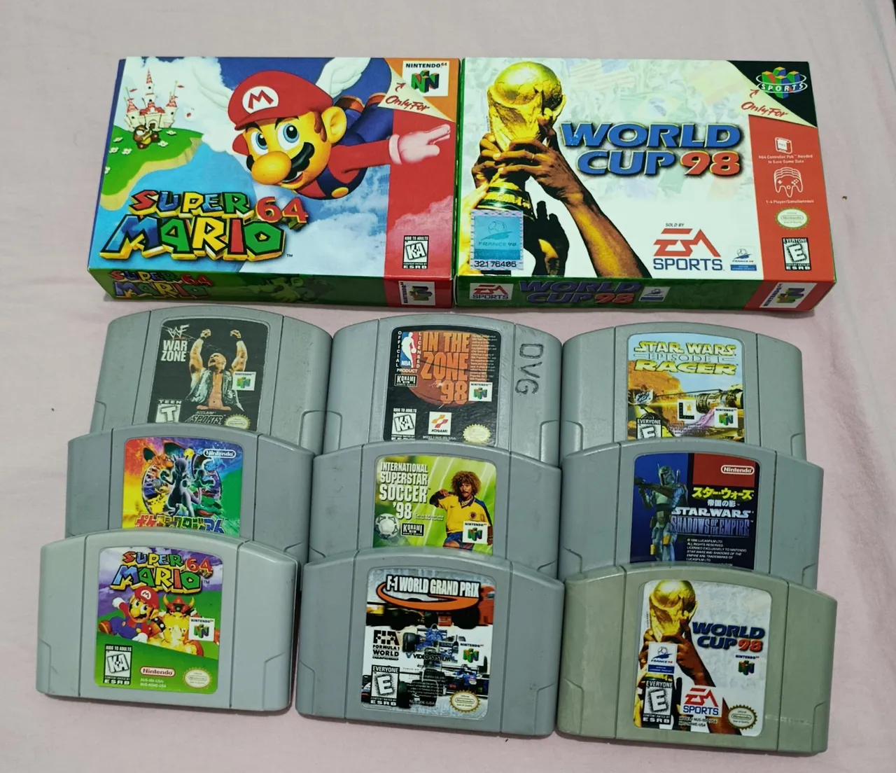 Lote de Jogos Nintendo 64 c/ 9 jogos