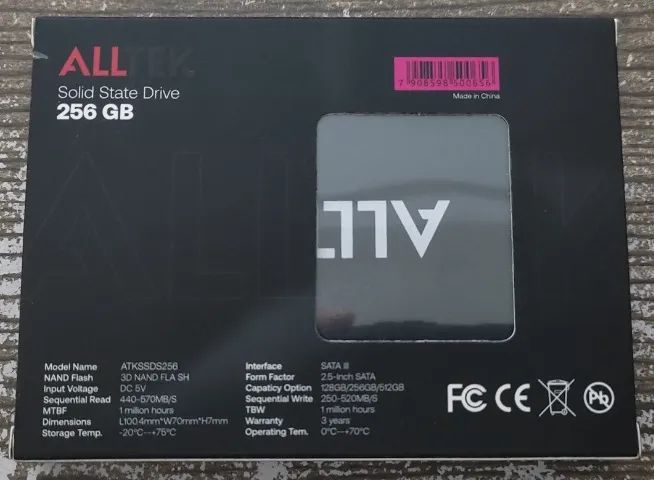 SSD Altek de 256GB Sata (NOVO, LACRADO. COM MONTAGEM NO EQUIPAMENTO) - Foto 2