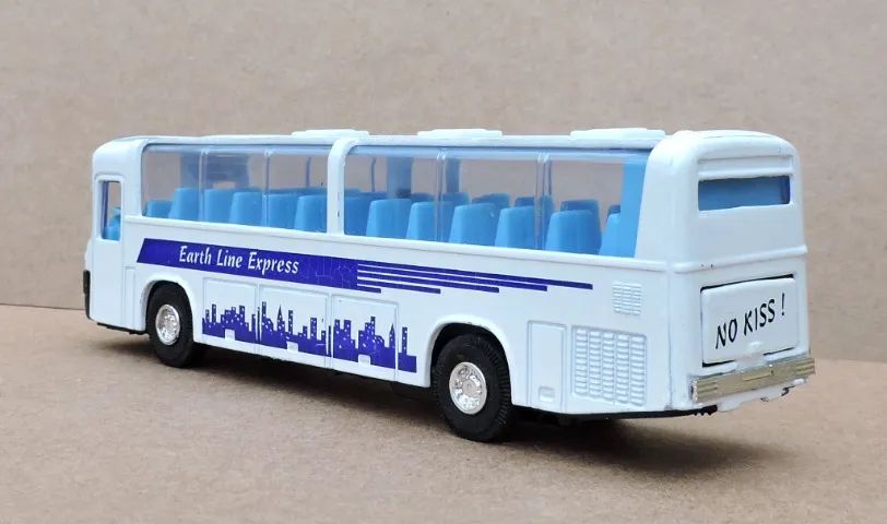 Miniatura De Ônibus Earth Line Express Verde C/ar  - Foto 2