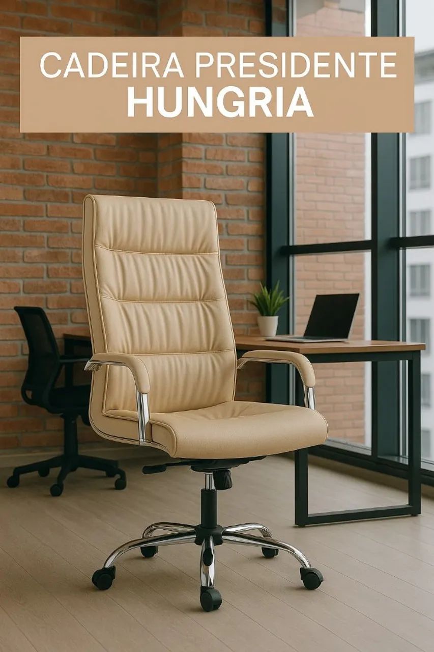 Cadeira Presidente Hungria - Conforto e Elegância para seu Escritório