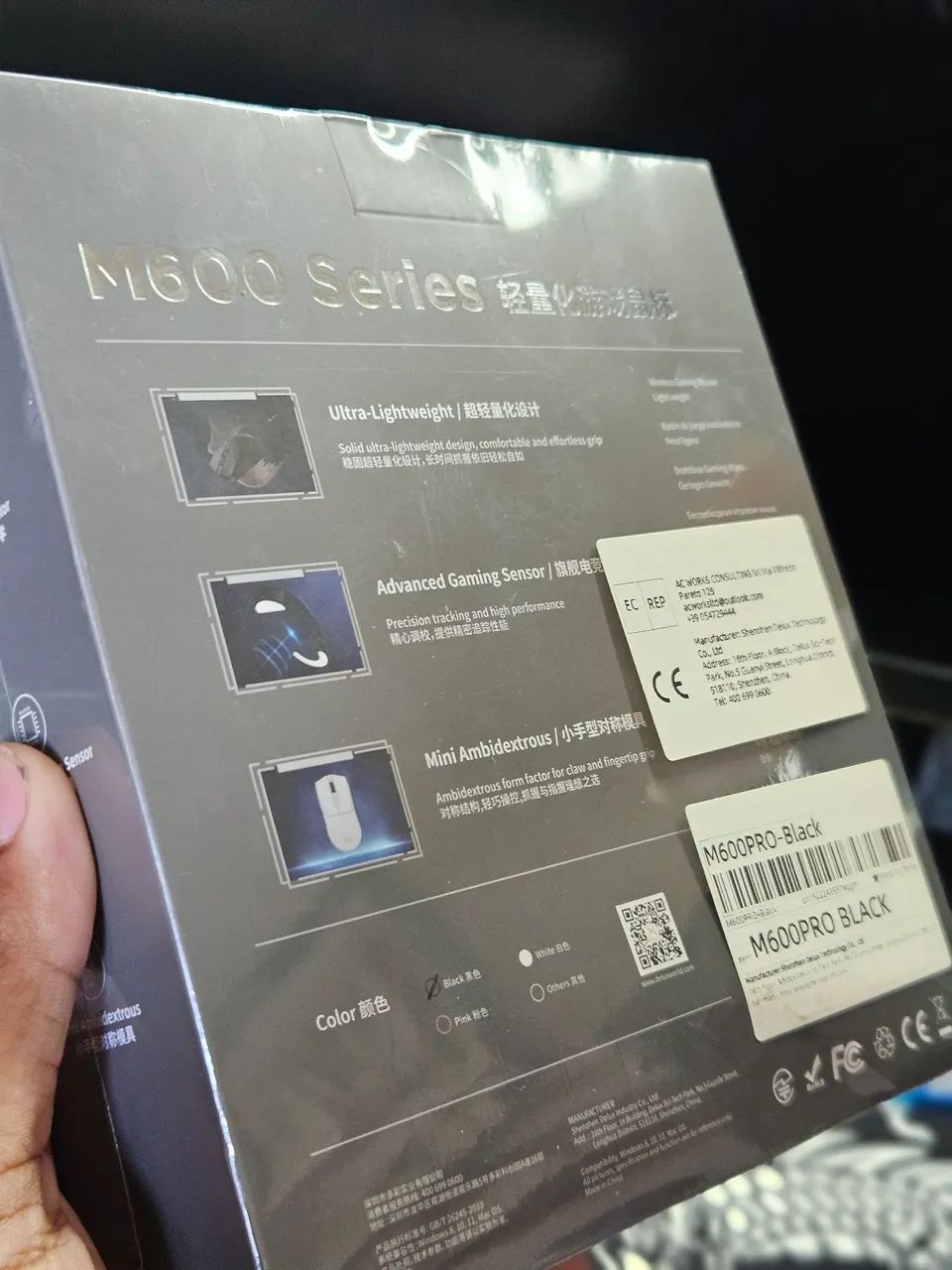 Mouse sem fio Delux M600 PRO LACRADO SENSOR PAW339564842049416066122