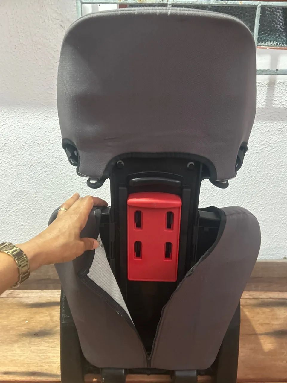   Cadeira usada Para Auto Protege Reclinável 15-36 Kg Mesclado Cinza - Foto 4