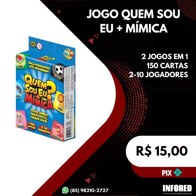 Jogo quem sou eu + mímica