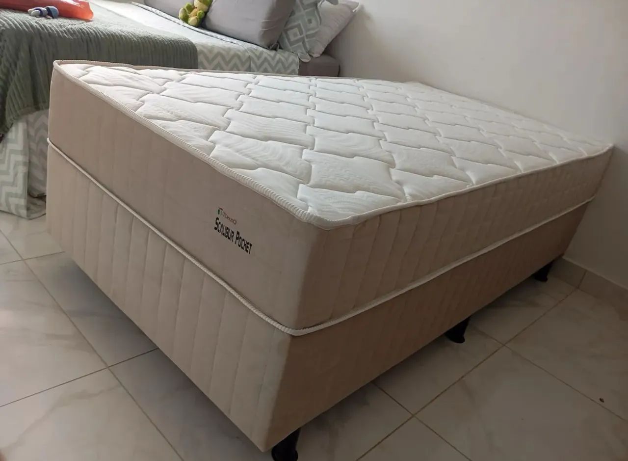 Cama Box Casal Molas Ensacadas - Conforto e Qualidade