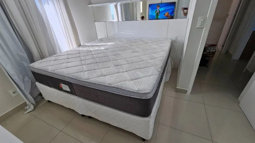 Colchão e cama box King size ótima qualidade e novinho - Foto 6